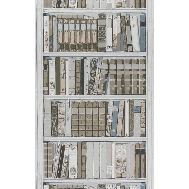 BRUNSCHWIG & FILS - BIBLIOTHEQUE- GREIGE - Wallcovering by the Roll GREIGE