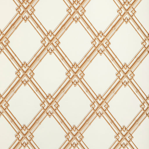 BRUNSCHWIG & FILS - TREILLAGE DE BAMBOU- GOLD - Wallcovering by the Roll GOLD