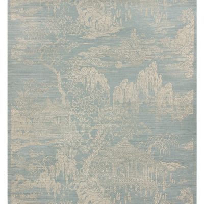 BRUNSCHWIG & FILS - LOYANG ON SISAL & COTTON- CREAM ON ICEBERG - Wallcovering by the Roll - BR-69489_200