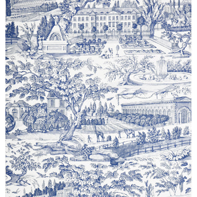 BRUNSCHWIG & FILS - ZARAFA- BLUE - Wallcovering by the Roll - BR-69504_222
