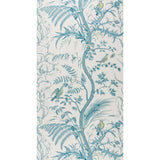 BRUNSCHWIG & FILS - BIRD AND THISTLE- AQUA - Wallcovering by the Roll