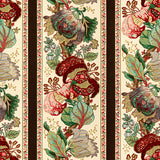 BRUNSCHWIG & FILS - LA PORTUGAISE COT/LIN PRT- BROWN STRIPE - Fabric by the Yard