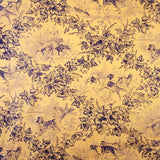 BRUNSCHWIG & FILS - ON POINT COTTON PRINT- BLUE - Fabric by the Yard