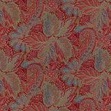 BRUNSCHWIG & FILS - CHANDIGARH COTTON AND LINEN PRINT- GARNET - Fabric by the Yard