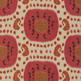 BRUNSCHWIG & FILS - SAMARKAND COTTON AND LINEN PRINT- DUSTY ROSE/RUST - Fabric by the Yard