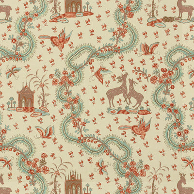 BRUNSCHWIG & FILS - PONDICHERY- TURQUOISE - Fabric by the Yard - BR-71621_02