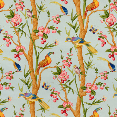 BRUNSCHWIG & FILS - TOUCANS- BLEU - Fabric by the Yard - BR-71622_02