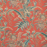 BRUNSCHWIG & FILS - SEYCHELLES COTTON PRINT- CORAL - Fabric by the Yard