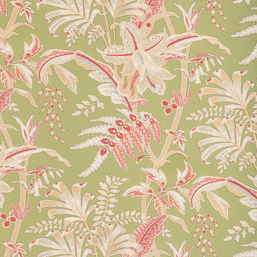 BRUNSCHWIG & FILS - SEYCHELLES COTTON PRINT- LEAF - Fabric by the Yard LEAF