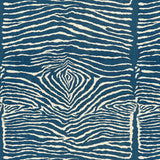BRUNSCHWIG & FILS - LE ZEBRE LINEN PRINT- INDIGO - Fabric by the Yard