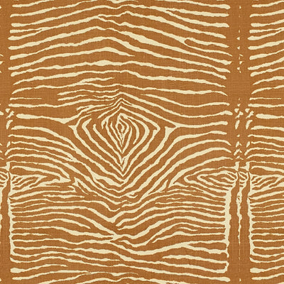 BRUNSCHWIG & FILS - LE ZEBRE LINEN PRINT- CARAMEL - Fabric by the Yard - BR-79168_616