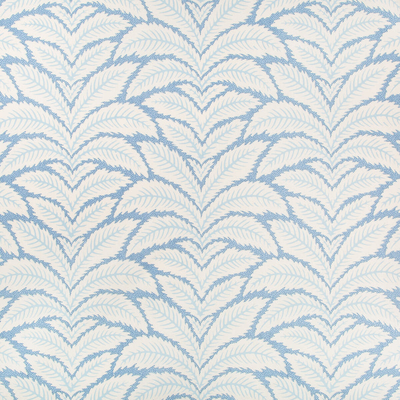 BRUNSCHWIG & FILS - TALAVERA COTTON AND LINEN PRINT B- LUE - Fabric by the Yard LUE