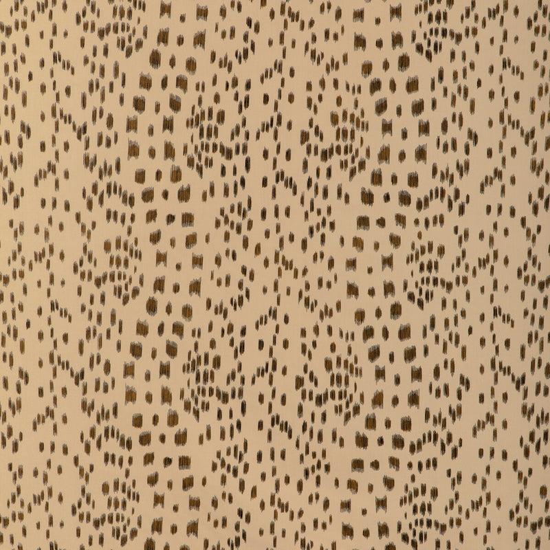 BRUNSCHWIG & FILS - LES TOUCHES COTTON PRINT- BROWN - Fabric by the Yard BROWN