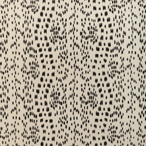 BRUNSCHWIG & FILS - LES TOUCHES COTTON PRINT- BLACK - Fabric by the Yard BLACK