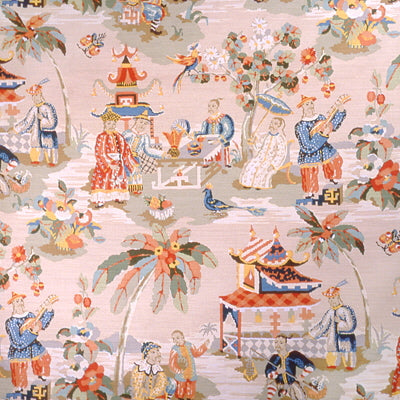 BRUNSCHWIG & FILS - XIAN LINEN & COTTON PRINT- VANILLA - Fabric by the Yard - BR-79601_014