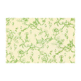 BRUNSCHWIG & FILS - FESTIVAL OF LANTERNS LINEN PRINT- GREEN - Fabric by the Yard