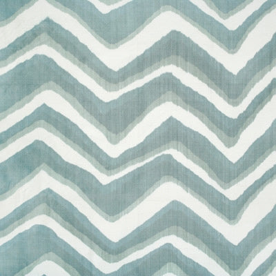 BRUNSCHWIG & FILS - CHEVRON BAR SILK WARP PRINT- WAVE - Fabric by the Yard - BR-79785_213