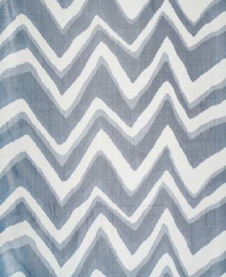 BRUNSCHWIG & FILS - CHEVRON BAR SILK WARP PRINT- MARINE - Fabric by the Yard - BR-79785_271