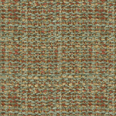 BRUNSCHWIG & FILS - BOUCLE TEXTURE- JADE/CORAL - Fabric by the Yard - BR-800041_M41