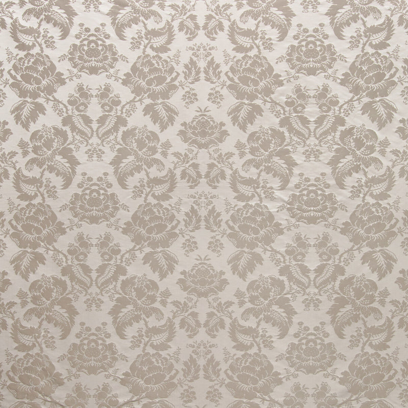 BRUNSCHWIG & FILS - MOULINS DAMASK- GREY - Fabric by the Yard GREY