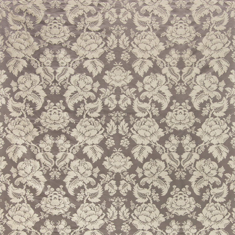 BRUNSCHWIG & FILS - MOULINS DAMASK- CHARCOAL - Fabric by the Yard CHARCOAL