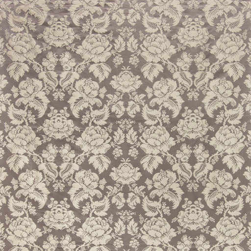 BRUNSCHWIG & FILS - MOULINS DAMASK- CHARCOAL - Fabric by the Yard CHARCOAL