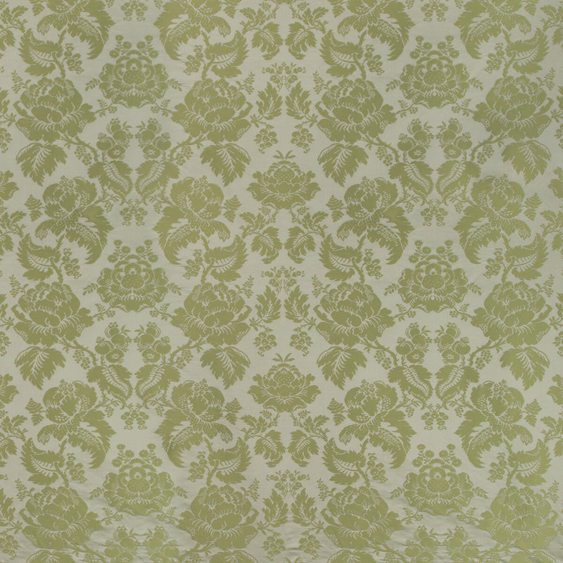 BRUNSCHWIG & FILS - MOULINS DAMASK- LICHEN - Fabric by the Yard LICHEN