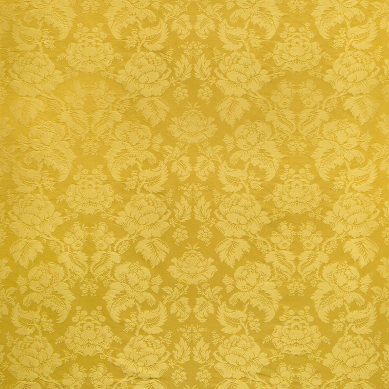 BRUNSCHWIG & FILS - MOULINS DAMASK- CANARY - Fabric by the Yard CANARY
