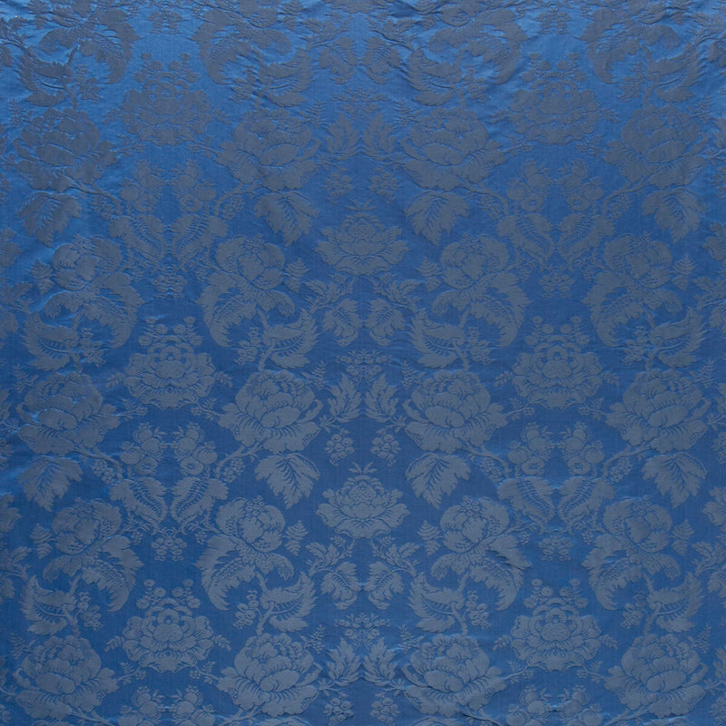BRUNSCHWIG & FILS - MOULINS DAMASK- OCEAN - Fabric by the Yard OCEAN