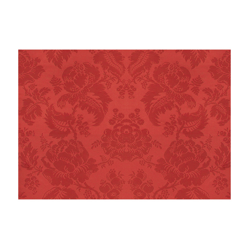 BRUNSCHWIG & FILS - MOULINS DAMASK- VIEUX ROUGE - Fabric by the Yard VIEUX ROUGE