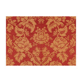 BRUNSCHWIG & FILS - MOULINS DAMASK- ROUGE/IVOIRE - Fabric by the Yard