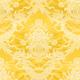 BRUNSCHWIG & FILS - CHARLIEU LAMPAS- JAUNE/IVOIRE - Fabric by the Yard