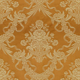BRUNSCHWIG & FILS - CHARLIEU LAMPAS- COGNAC/IVOIRE - Fabric by the Yard