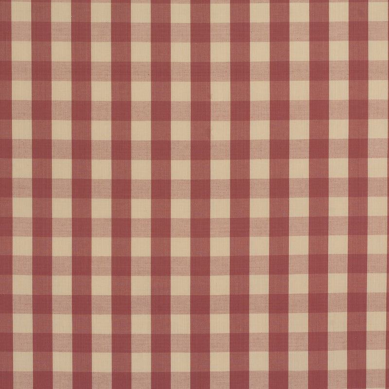BRUNSCHWIG & FILS - CARSTEN CHECK- ROSE AND CREAM - Fabric by the Yard ROSE AND CREAM