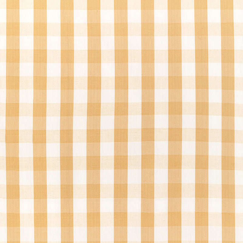 BRUNSCHWIG & FILS - CARSTEN CHECK- GOLD - Fabric by the Yard GOLD