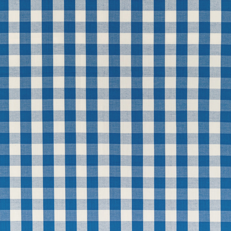 BRUNSCHWIG & FILS - CARSTEN CHECK- BLUE - Fabric by the Yard BLUE