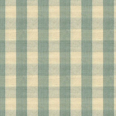 BRUNSCHWIG & FILS - CARSTEN CHECK- PALE BLUE AND CREAM - Fabric by the Yard - BR-89149_M20
