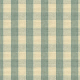 BRUNSCHWIG & FILS - CARSTEN CHECK- PALE BLUE AND CREAM - Fabric by the Yard