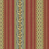 BRUNSCHWIG & FILS - RAYURE FLEURETTE- BEGONIA - Fabric by the Yard