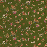 BRUNSCHWIG & FILS - ANIMALITOS WOVEN TAPESTRY- PATIO GREEN - Fabric by the Yard