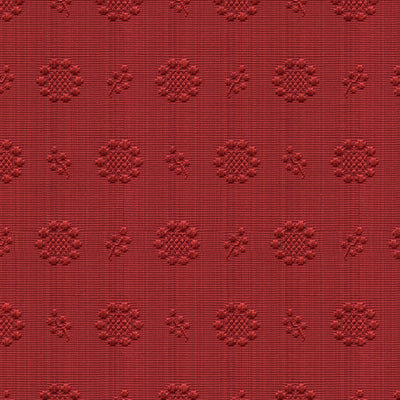 BRUNSCHWIG & FILS - CHANDLER FIGURED WOVEN- RED CURRANT - Fabric by the Yard - BR-89489_169