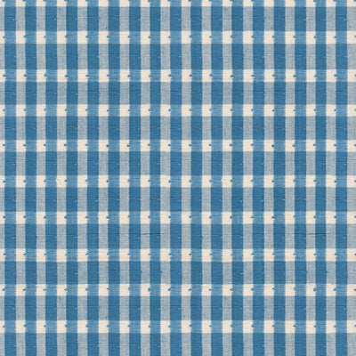 BRUNSCHWIG & FILS - HALSEY COTTON CHECK- OXFORD BLUE - Fabric by the Yard - BR-89505_244