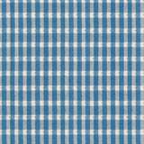 BRUNSCHWIG & FILS - HALSEY COTTON CHECK- OXFORD BLUE - Fabric by the Yard
