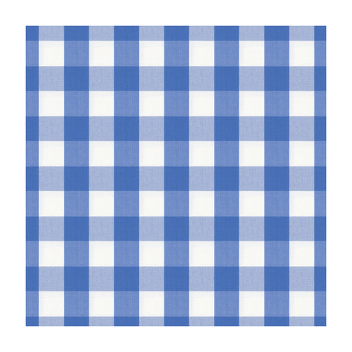 BRUNSCHWIG & FILS - EXCHEQUER COTTON CHECK- CORNFLOWER - Fabric by the Yard CORNFLOWER