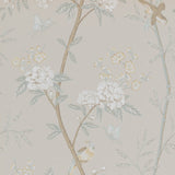 G P & J BAKER - PEONY & BLOSSOM- SOFT AQUA - Wallcovering by the Roll