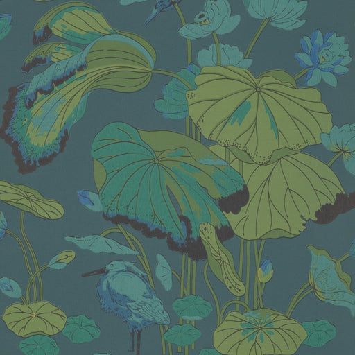 G P & J BAKER - NYMPHEUS- TEAL - Wallcovering by the Roll TEAL