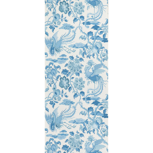 G P & J BAKER - CHIFU- BLUE - Wallcovering by the Roll BLUE