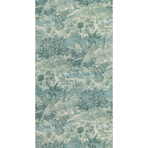 G P & J BAKER - RAMAYANA- BLUE - Wallcovering by the Roll BLUE