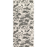 G P & J BAKER - HERON & LOTUS FLOWER- BLACK/WHITE - Wallcovering by the Roll