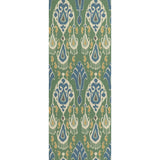 G P & J BAKER - IKAT BOKHARA- EMERALD - Wallcovering by the Roll